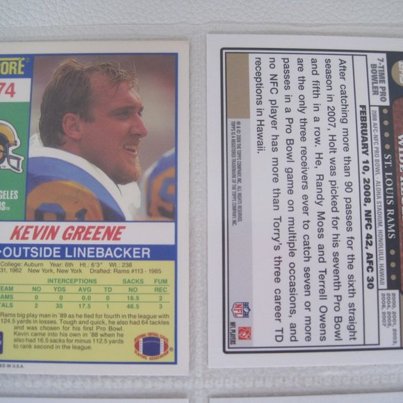Lot of 6 LOS ANGELES & ST LOUIS RAMS Player Cards - Picture 4 of 12